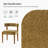 Lambrecht Modern Chenille Dining Chairs with Solid Wood Legs-990566-990567