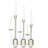 Cosmoliving By Cosmopolitan Contemporary Aluminum Tapered Candle Holder