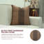 Coussin décoratif en tissu épais et épais Fab Divine Accent, jeté (Amayra, brun)-107440199