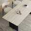 Table de salle à manger rectangulaire entièrement naturelle-749928537