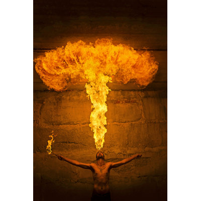 " Flames From His Mouth "