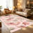 1PC Vintage Pink Tropical Floral and Monstera Leaf Print area rugs for Living Room, Soft and Comfortable, All-season, easy-care, machine washable Indoor floor mat, ideal for kitchen entryway, bedroom, dining room, foyer, outdoor porch,...-1711289488