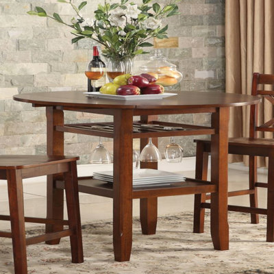 Cherry Finish Counter Height Table