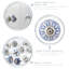 Nicola Spring - Round Ceramic Cabinet Knobs - Navy Flower