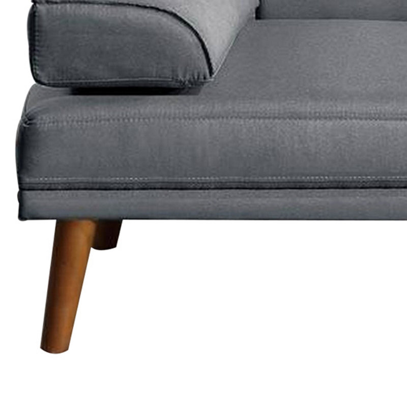 Nolana 71'' Upholstered Convertible Sofa, Gray Polyester Blend
