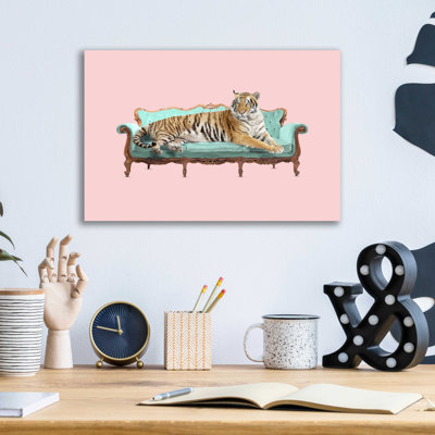 «Lazy Tiger» par Robert Farkas - impression sans cadre