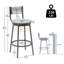 Ensemble de 2 tabourets de bar pivotants Honey