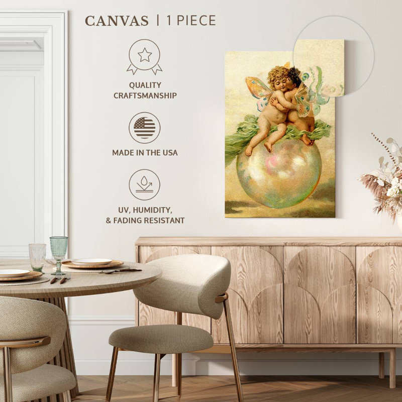 Hardie Angel Babies, 51" H x 34" W