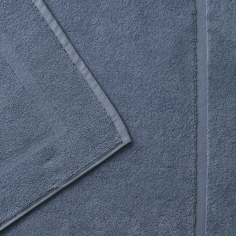 Renaissance Towelling Bath Mat, Denim