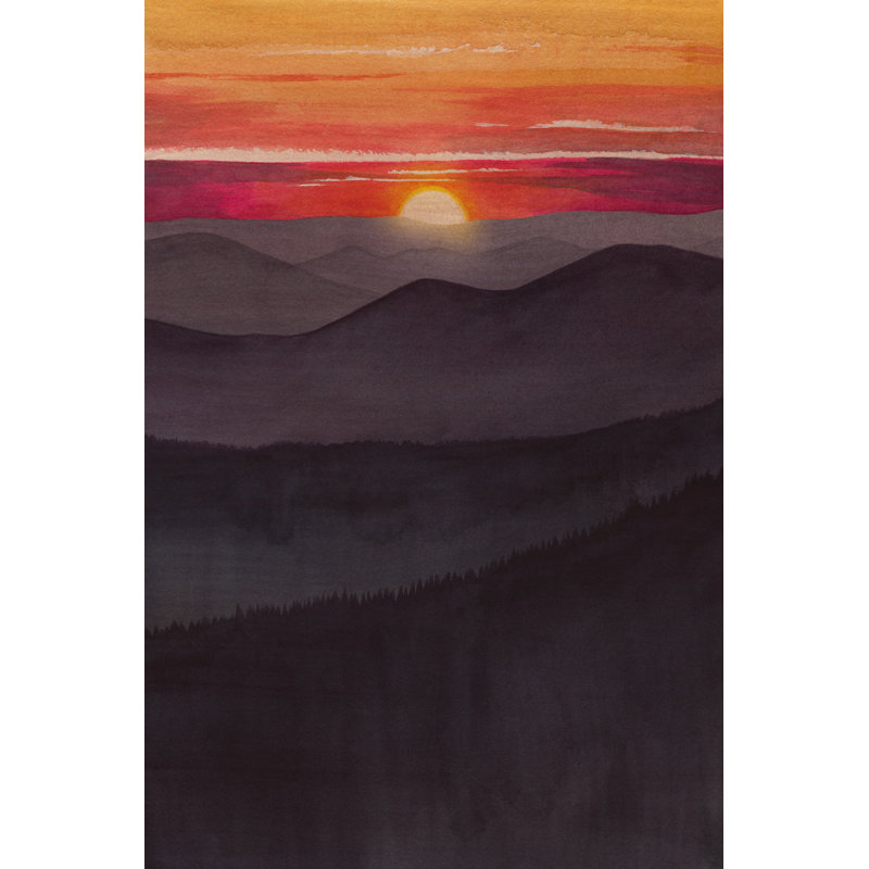 Taryah Layered Sunset II by Grace Popp - Wrapped Canvas Print, 91 cm H x 61 cm W