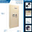 Coffre-fort mural beige à ouverture gauche de 0,82 pi³ - Module biométrique et matériel de montage inclus - Construction robuste pour une utilisation à long terme