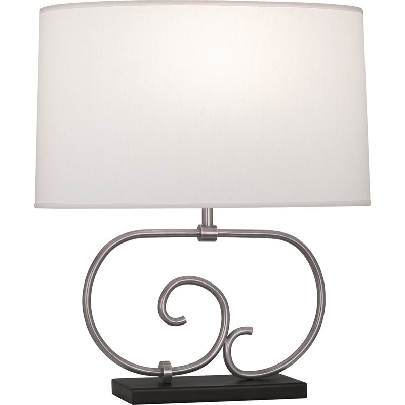 Lampe de table en métal Chloe, Nickel antique foncé
