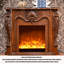 European-style luxury carved fireplace with solid wood-149197983-149197982