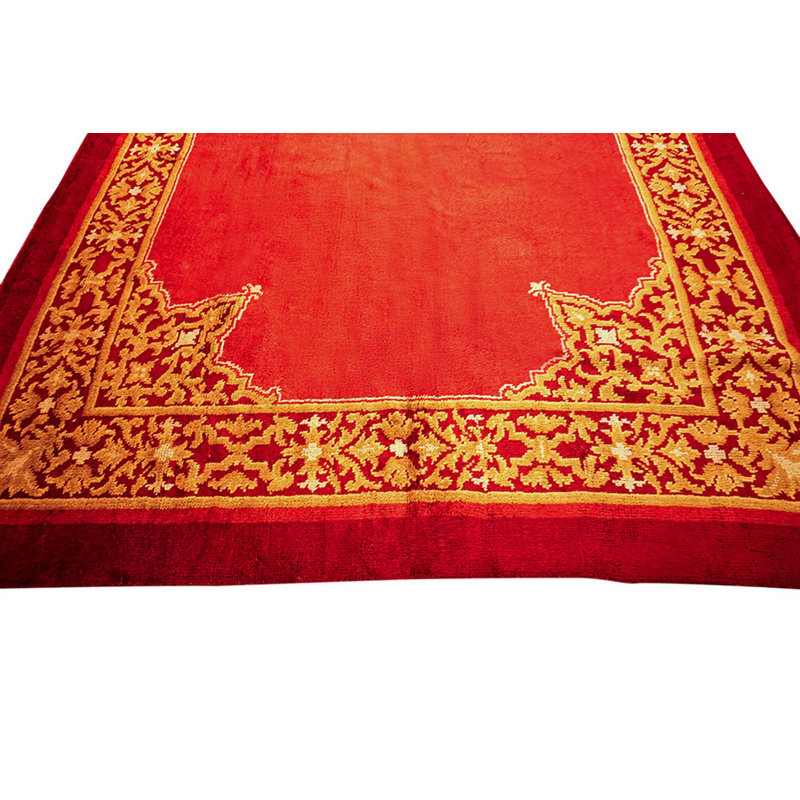 Antique Spanish Carpet Europe Allover Knotted Rug
