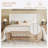 Candler Velvet Upholstered Platform Bed with Wingback Headboard and Wooden Slats-2103532804-2103532806