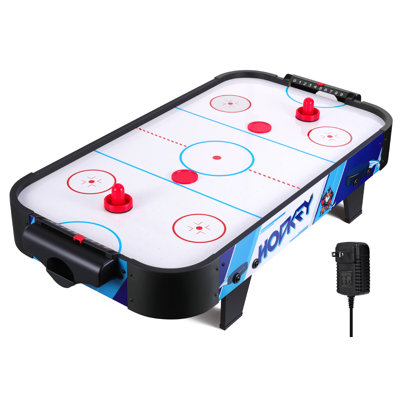 Rioloiuy 36 2 Player Table Top Air Hockey Table wPowerful Air 2 Pushers  2 Air Hockey Pucks