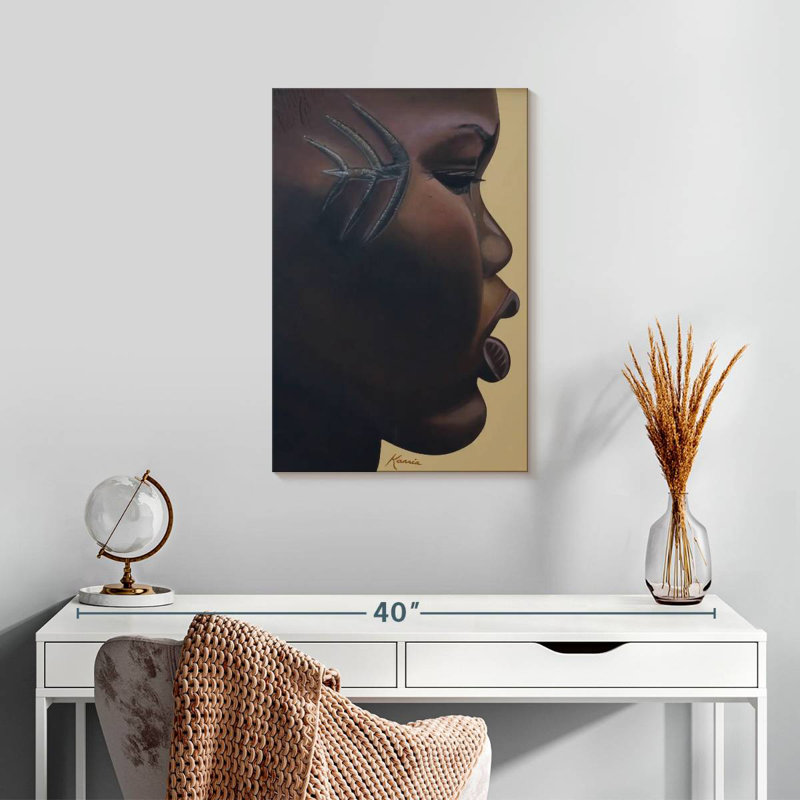 Leisha Tribal Mark, 24" H x 16" W