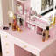 Ensemble coiffeuse avec miroir et tabouret Artilus-691025456
