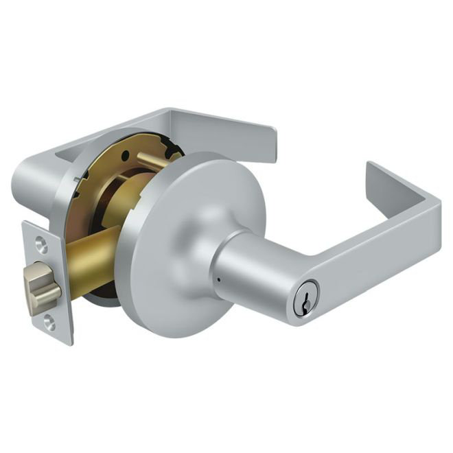 Deltana CL500FLC-26D Comm. Entrée standard GR1, Clarendon avec cylindre en chrome brossé