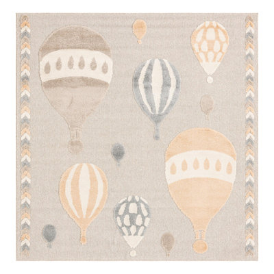 Unique Loom Balloons Whimsy Kids Rug