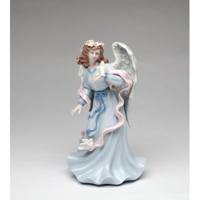 Angel Holding Dove Musical Figurine