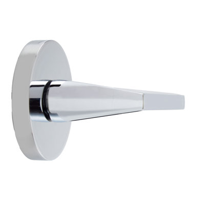 Faux levier Bravura 839-6 Delray sur rosette contemporaine ronde en chrome poli