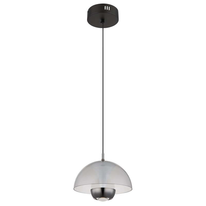 1 - Light Matte Black LED Pendant