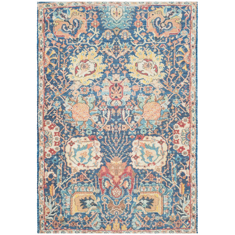Tapis géométrique tissé à la main Joppatowne, Rectangle 4 pi x 6 pi