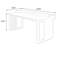 Bureau rectangulaire en bois massif noir-108772209