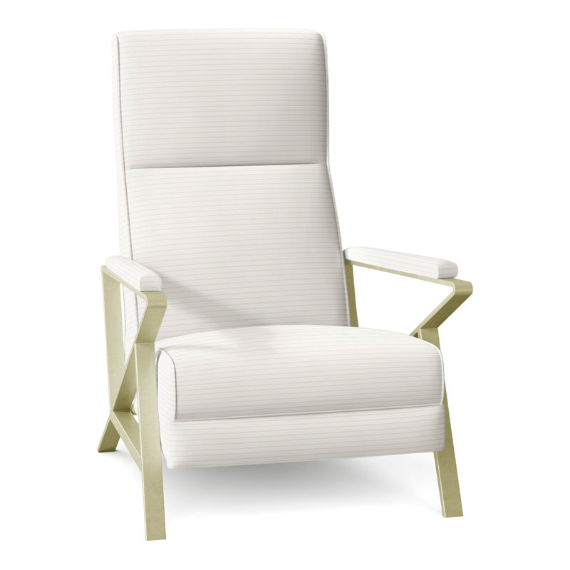 Infinity 28.25" Wide Manual Standard Recliner, Brushed Brass, Perigold Birchbox Natural