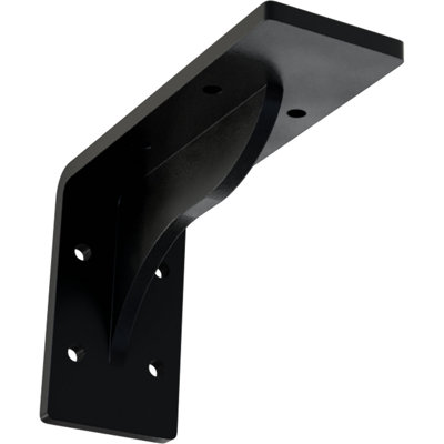 2"W x 6"D x 3 3/4"H Embrey Steel Bracket, Powder Coated Black