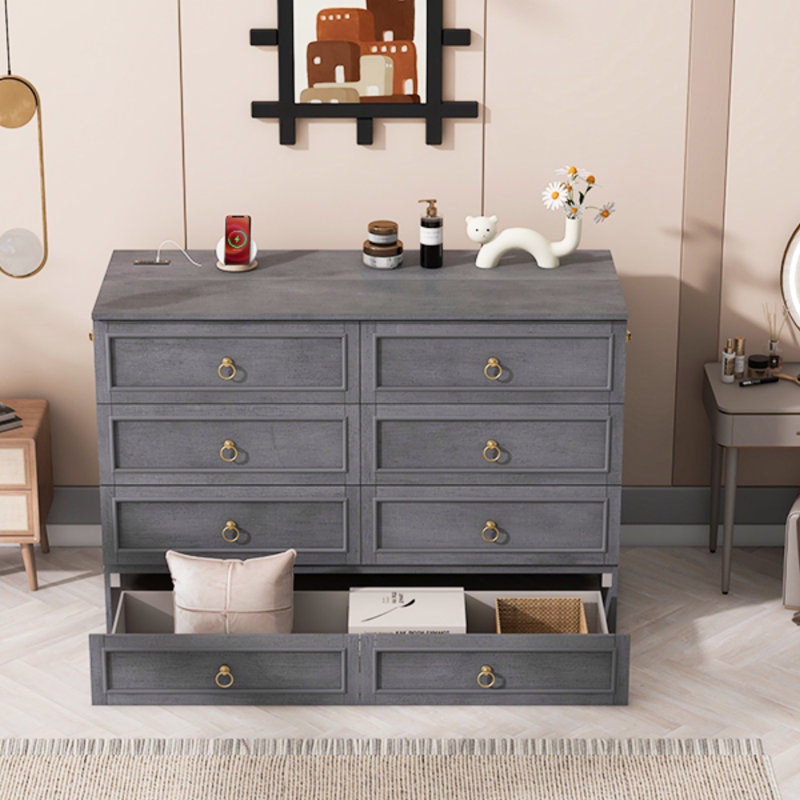 Lit escamotable avec grands tiroirs, cadre de lit escamotable, gris, Grand lit