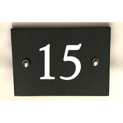 Brumby 10cm H Reflective Stone House Number