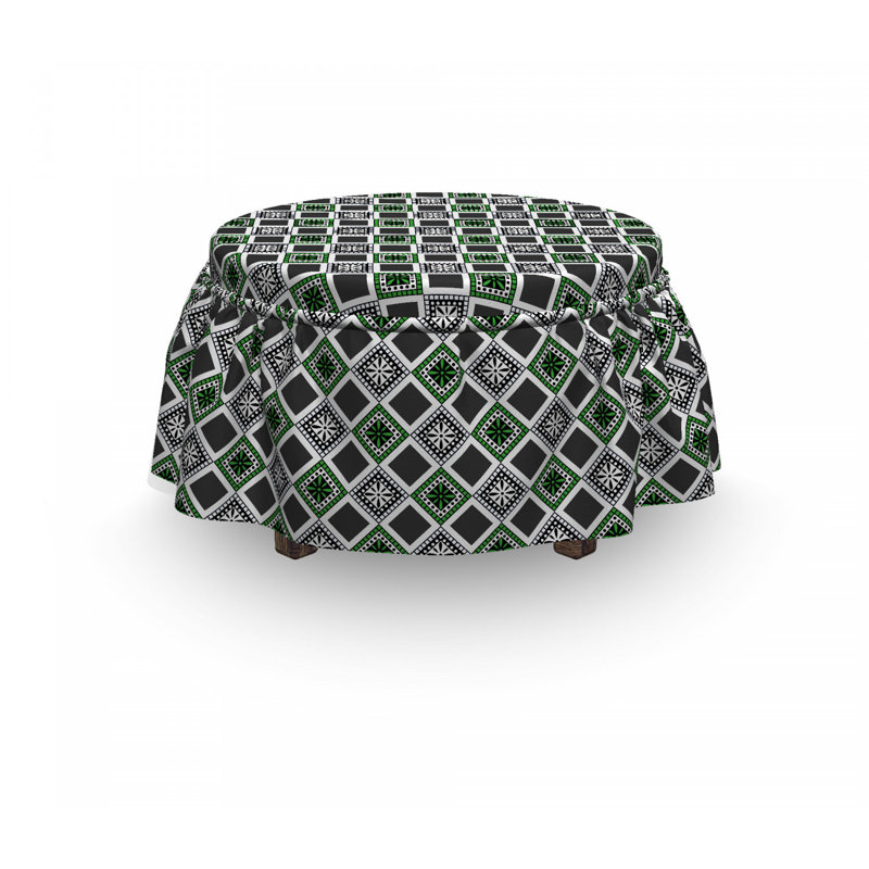 Box Cushion Ottoman Slipcover