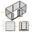 Panel Metal Exercise Pen With Door-124571611