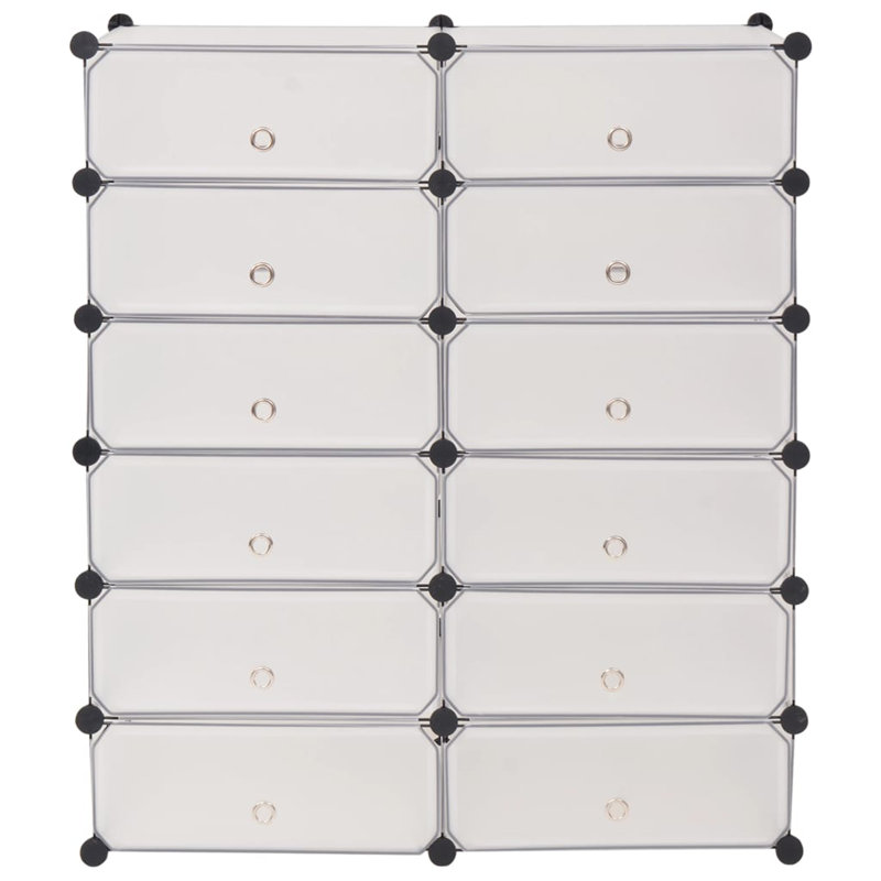 12 Pair Flip Down Shoe Storage