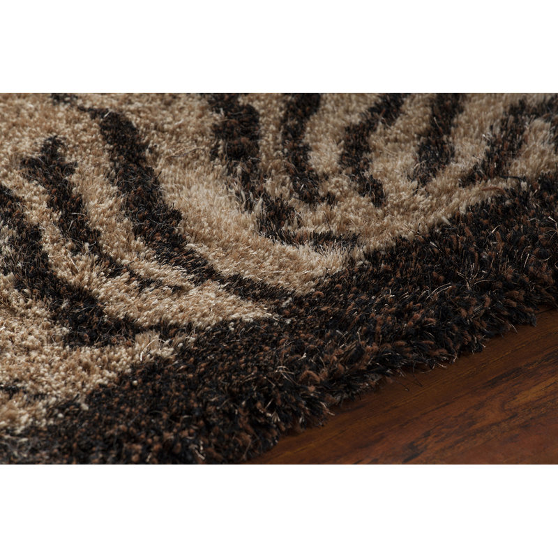 Tapis noir / gris en laine Baumgarten, Rectangle 9 pi x 13 pi