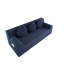 Canapé modulaire 71 po avec sièges profonds, 3 coussins et poches latérales 71 po, sans assemblage-131247964