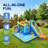 Multi-Function Castle Water Park Inflatable Bounce House With Educational Hopscotch Pool