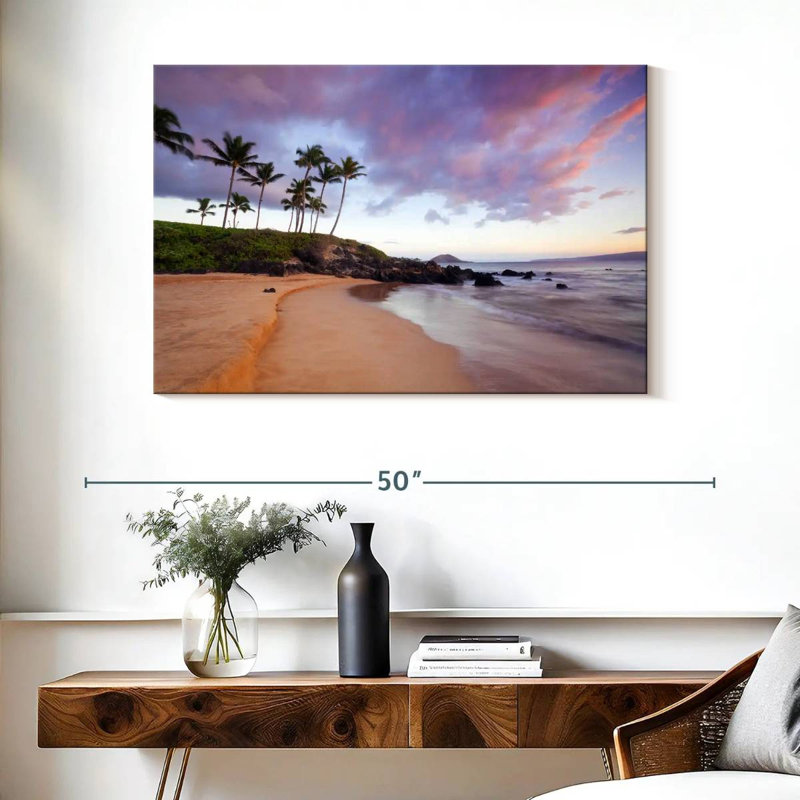 Gillard South Maui Gillard coucher de soleil, H 26 po x l 39 po