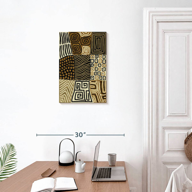 Avery Neutral Tribal Lines, 24" H x 16" W