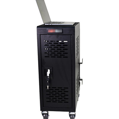 16 dépôt de chargement verrouillable amovible pour ordinateur portable et - noir. Rangez 16 appareils simultanément. Économie d'espace sécurisée. Convient à plusieurs configurations de tablettes. Installation organisée du cordon. Terminaux de puissance ul.