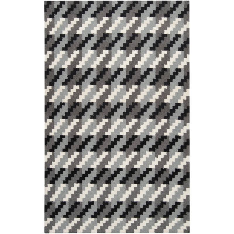 Araliya Flatweave Wool Geometric Indoor Rug, Rectangle 3'6" x 5'6"