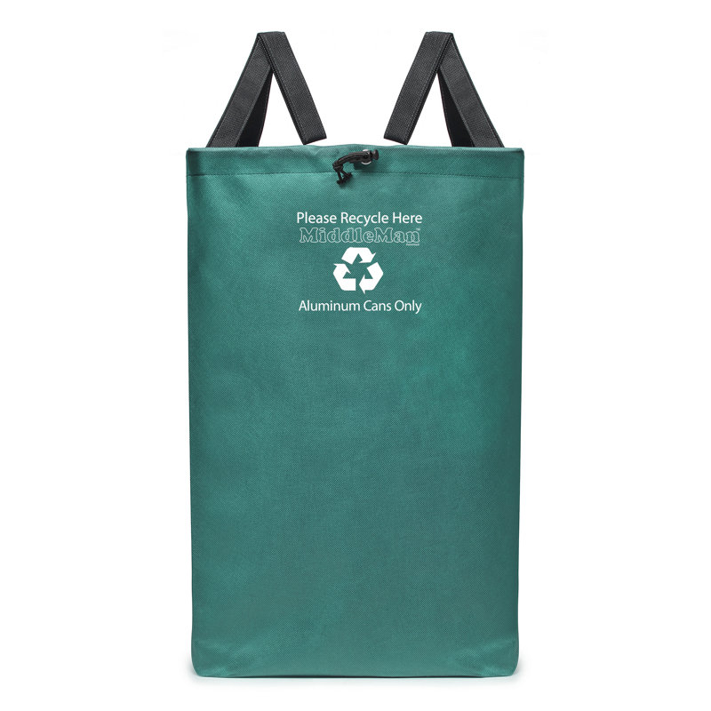 Sac de recyclage étiqueté avec poignées