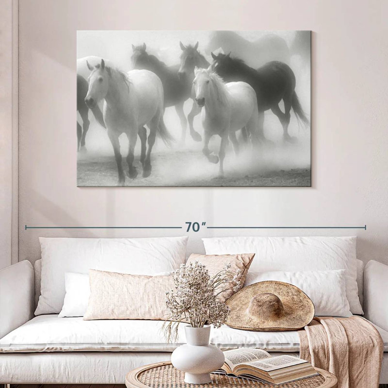 Équipe de chevaux Brampt BW, H 32 po x l 48 po