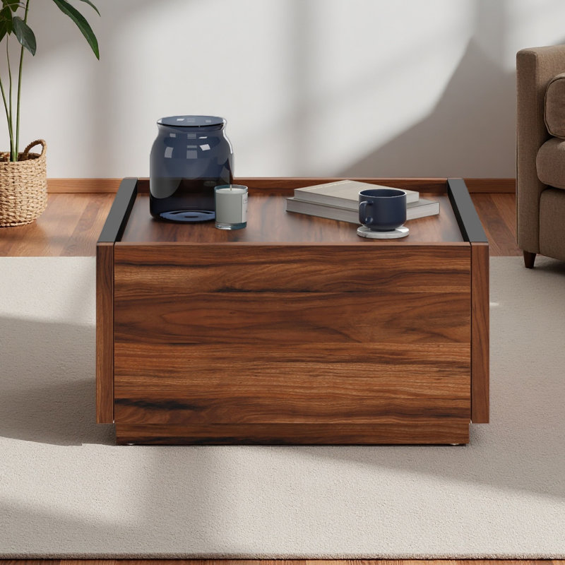 Table basse avec tiroirs pleine extension