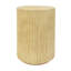 Table d'appoint antique en oxyde de magnésium brun, dimensions cylindriques classiques, texture semblable au bois, multifonction et supporte 200 lb