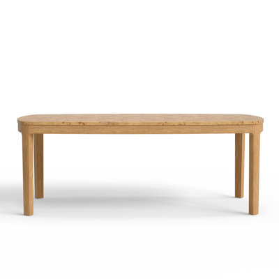 Adden Burl Wood 82" Dining Table