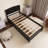 Wood Twin Size Platform Bed With 2 Drawers-1185757067