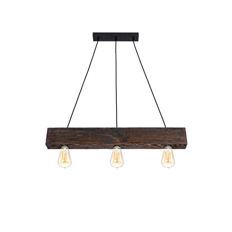 Kepler 3 - Light Kitchen Island Pendant, Rosewood
